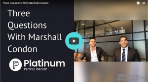 3 questions in 3 minutes with Marshall COndon | Platinum People Group